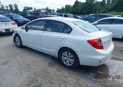 2012 Honda Civic Lx from USA, damaged, VIN 2HGFB2F58CH587486